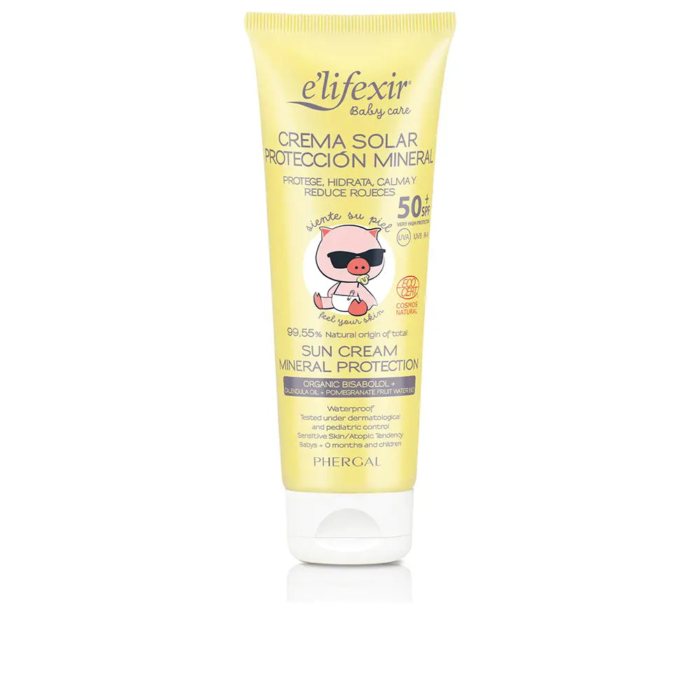 E'LIFEXIR-Creme Solar Mineral de Proteção Baby Care FPS 50+ 100 ml.-DrShampoo - Perfumaria e Cosmética