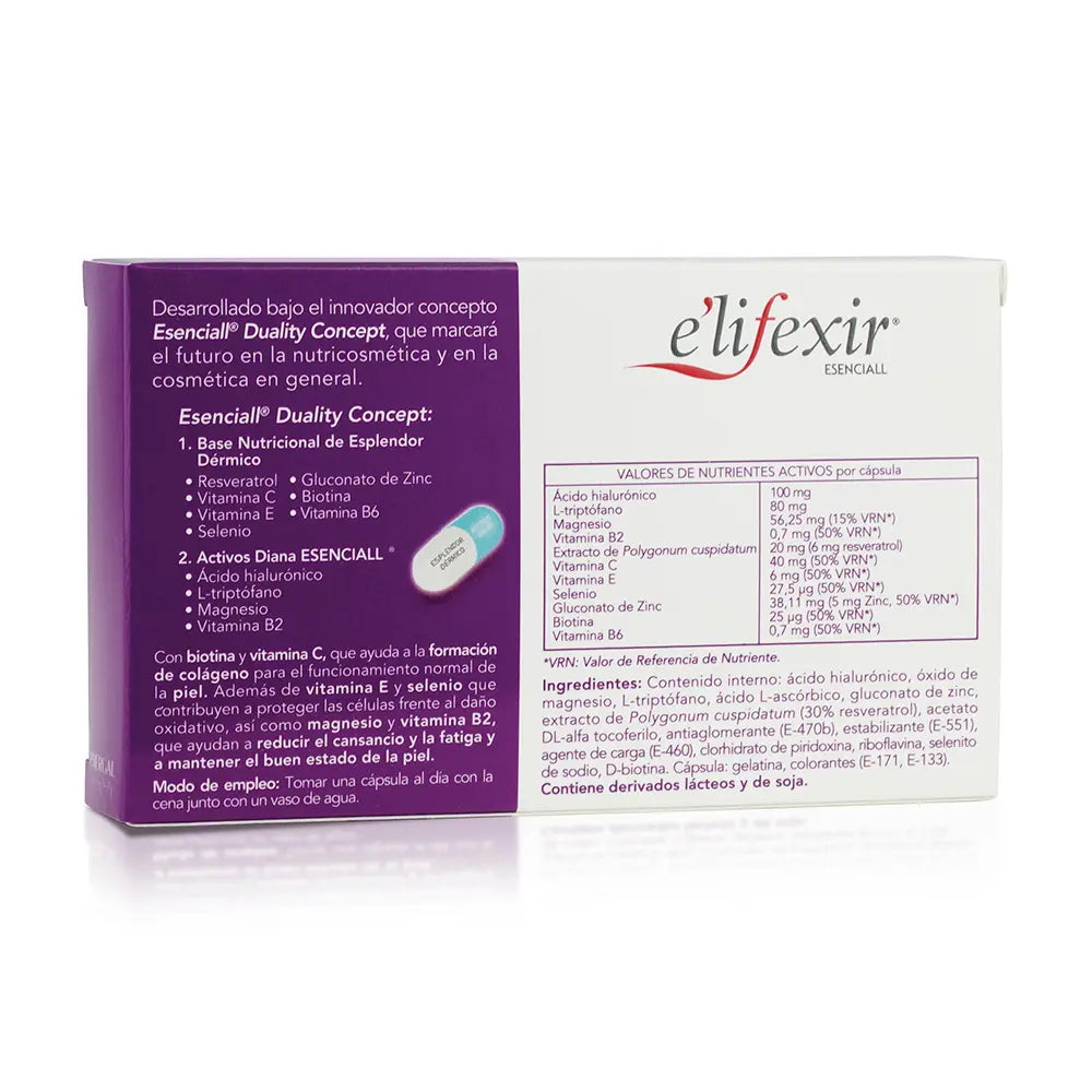 E'LIFEXIR-ESENCIALL cóctel belleza nocturna cápsulas 30 u-DrShampoo - Perfumaria e Cosmética