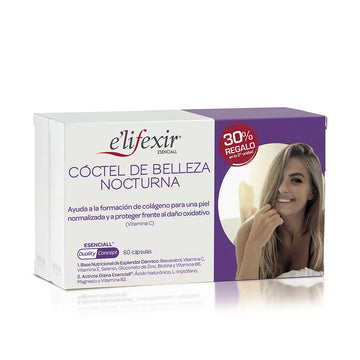 E'LIFEXIR-ESENCIALL cóctel belleza nocturna cápsulas 60 u-DrShampoo - Perfumaria e Cosmética Imagem principal do produto