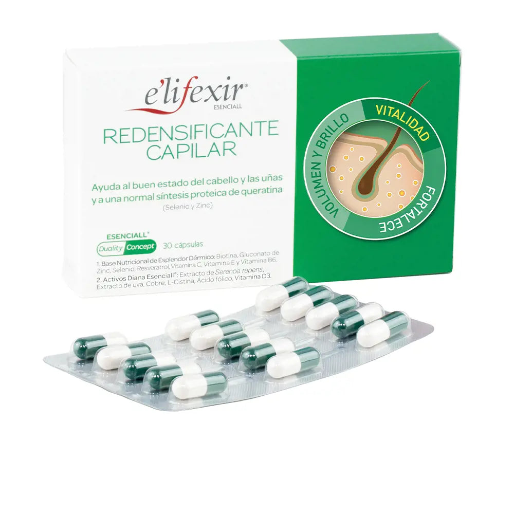 E'LIFEXIR-ESENCIALL redensificante capilar cápsulas 30 u-DrShampoo - Perfumaria e Cosmética