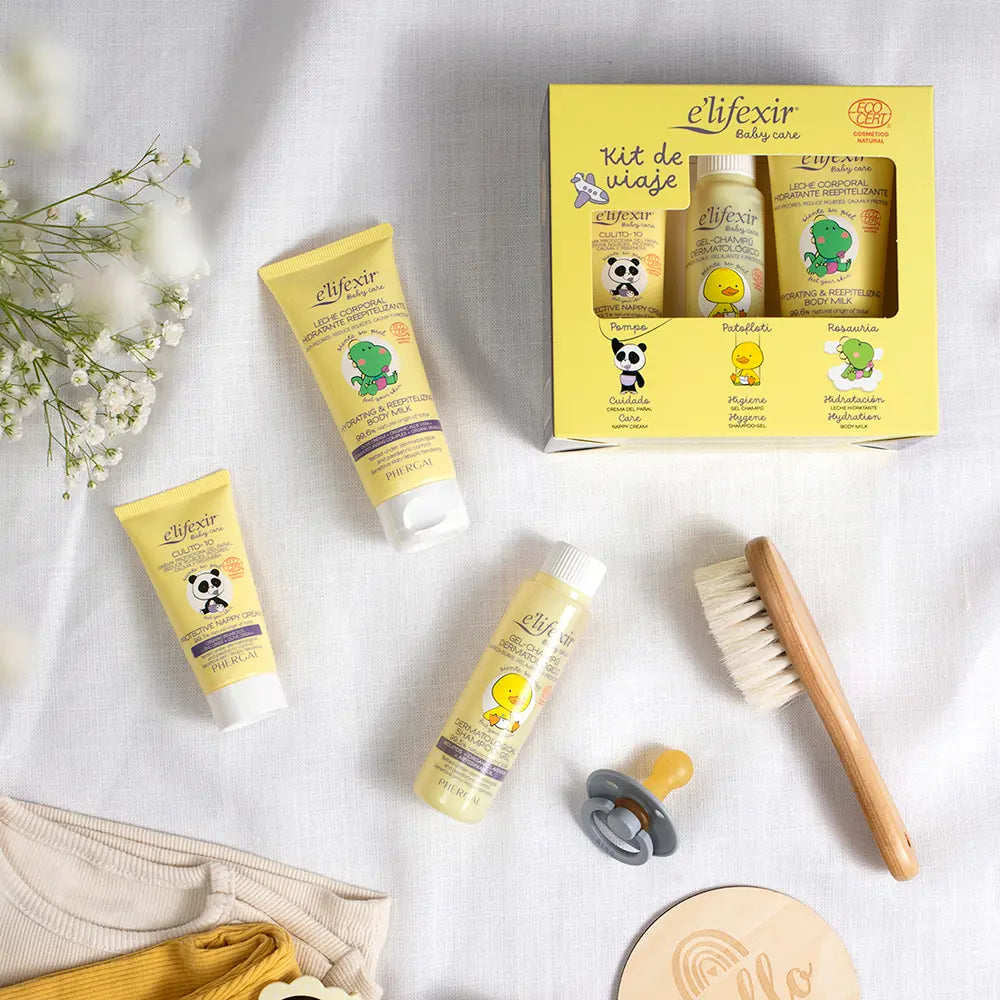 E'LIFEXIR-Estojo de Kit de Viagem BABY CARE 3 pc.-DrShampoo - Perfumaria e Cosmética