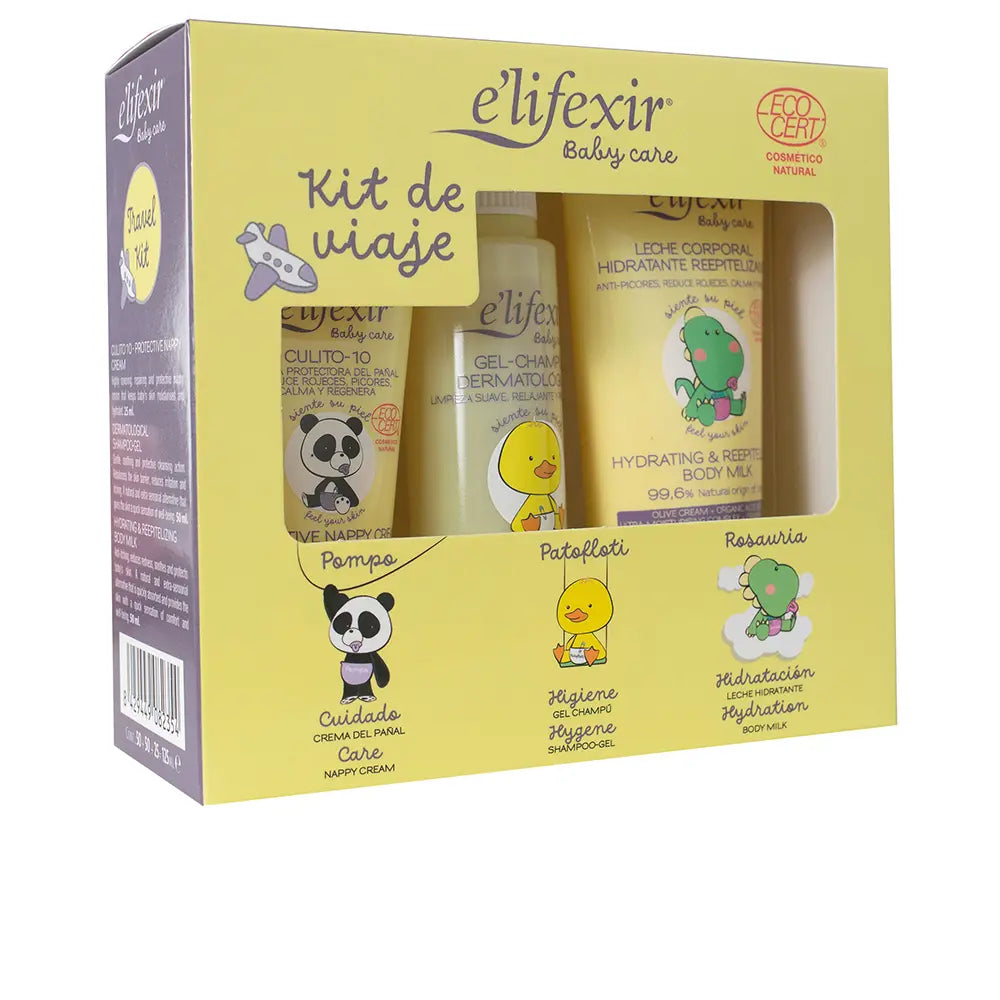 E'LIFEXIR-Estojo de Kit de Viagem BABY CARE 3 pc.-DrShampoo - Perfumaria e Cosmética