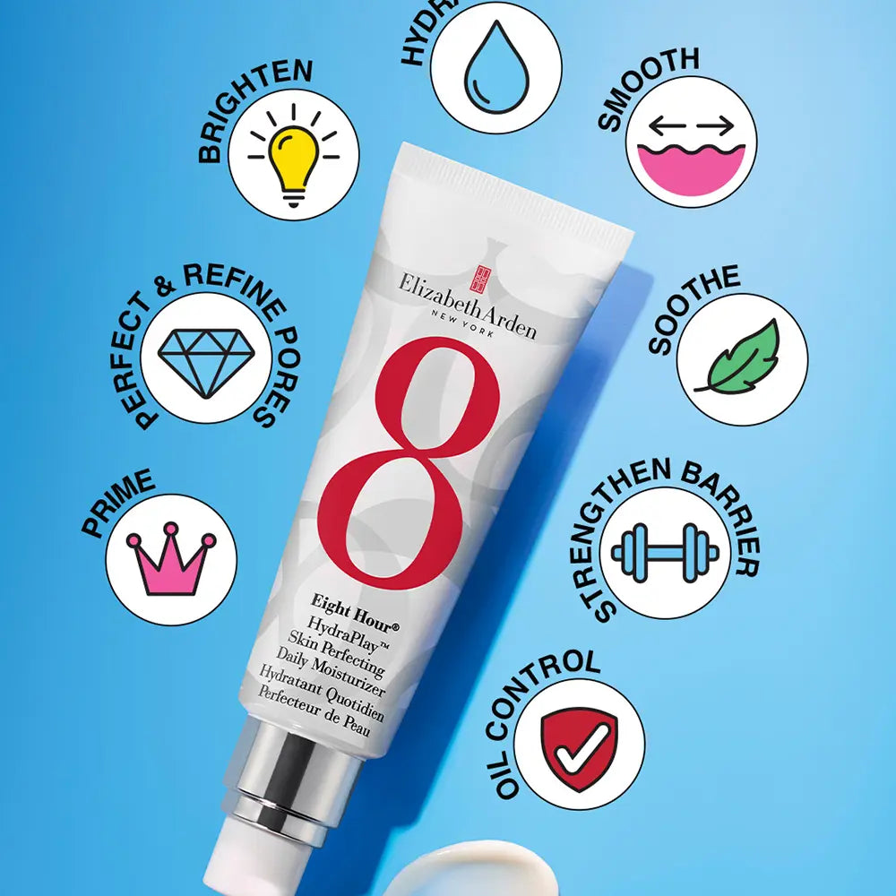 ELIZABETH ARDEN-Fluído hidratante aperfeiçoador OITO HORAS 45 ml-DrShampoo - Perfumaria e Cosmética
