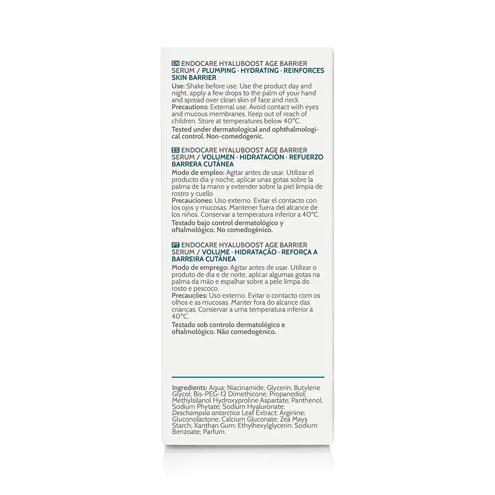 ENDOCARE-ENDOCARE HYALUBOOST soro barreira de idade 30 ml-DrShampoo - Perfumaria e Cosmética