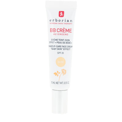 ERBORIAN-BB CRÈME AU GINSENG SPF20 #Nude 15 ml-DrShampoo - Perfumaria e Cosmética