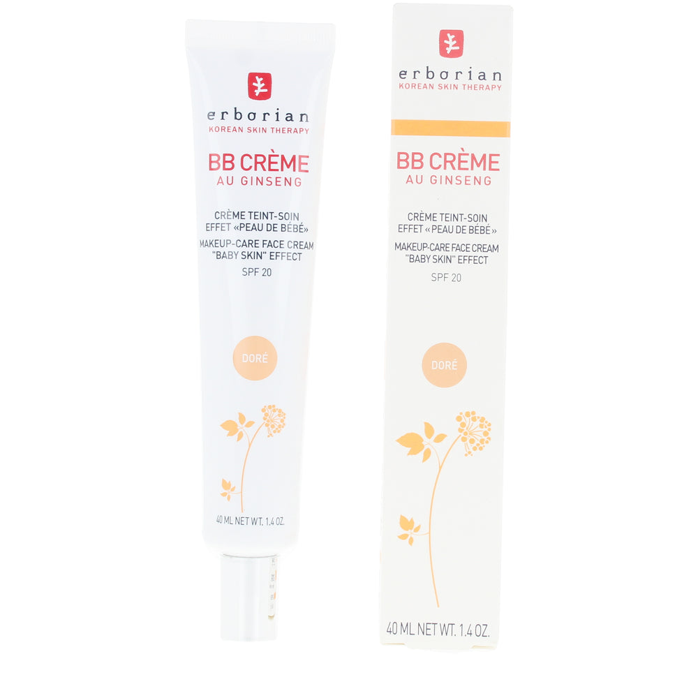 ERBORIAN-BB Creme com Ginseng FPS20 dourado 40 ml-DrShampoo - Perfumaria e Cosmética