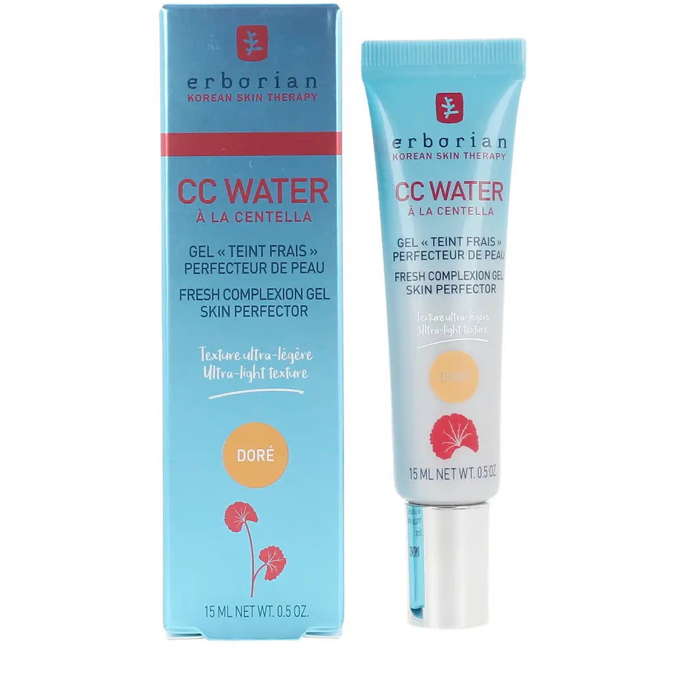 ERBORIAN-CC WATER À LA CENTELLA ASIATICA gel matificante refrescante #ouro 15 ml-DrShampoo - Perfumaria e Cosmética