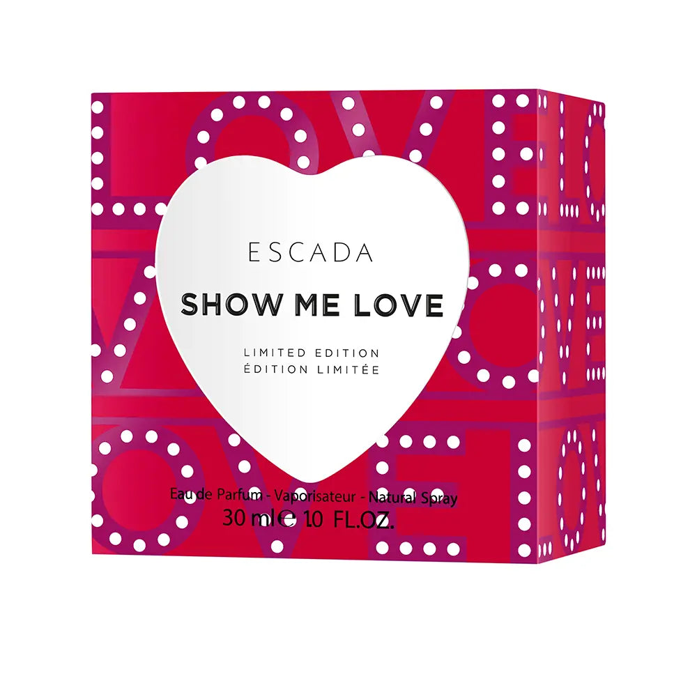 ESCADA-SHOW ME LOVE lim. ed. spray de eau de parfum 30 ml.-DrShampoo - Perfumaria e Cosmética