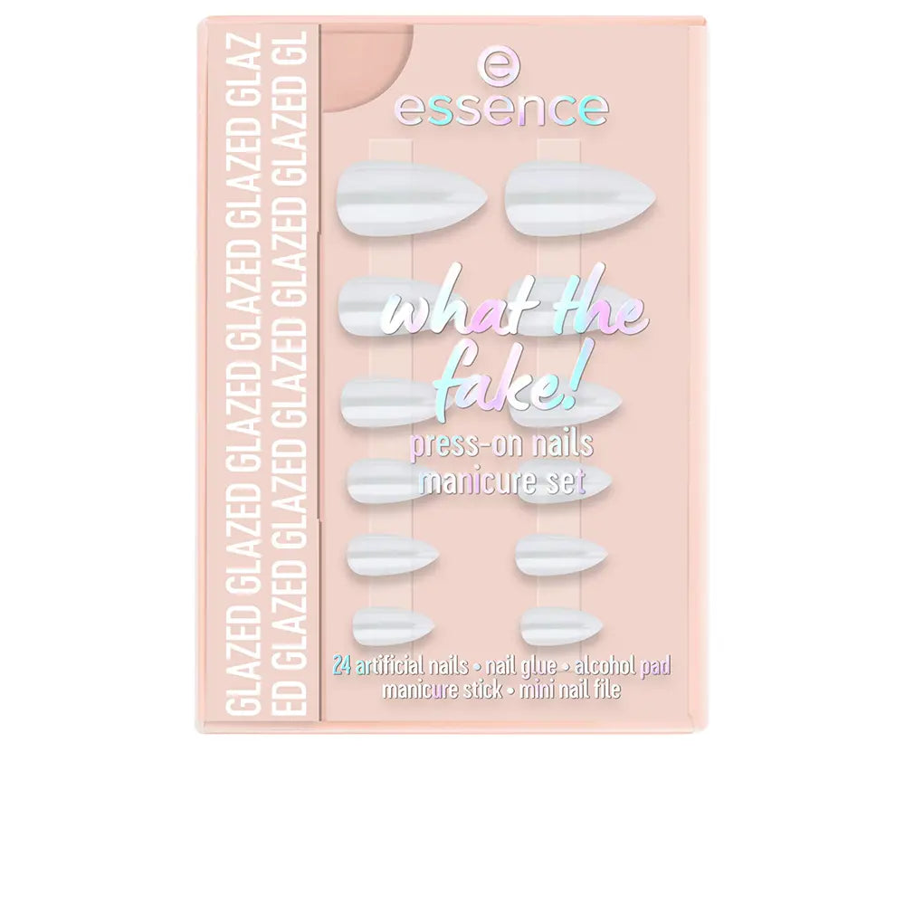 ESSENCE-CONJUNTO DE UNHAS FALSAS WHAT THE FAKE 01 Glazed 6 pcs.-DrShampoo - Perfumaria e Cosmética