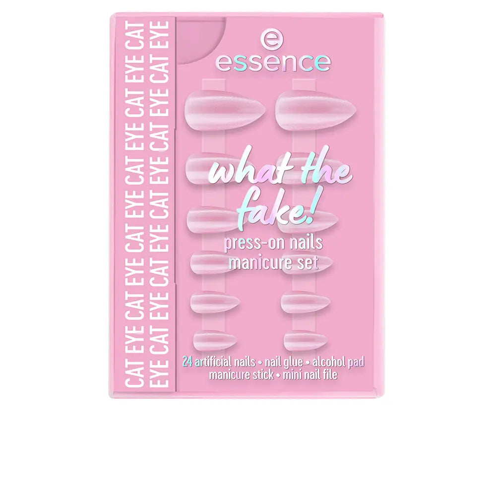 ESSENCE-CONJUNTO DE UNHAS FALSAS WHAT THE FAKE 02 OLHO DE GATO 6 pcs.-DrShampoo - Perfumaria e Cosmética