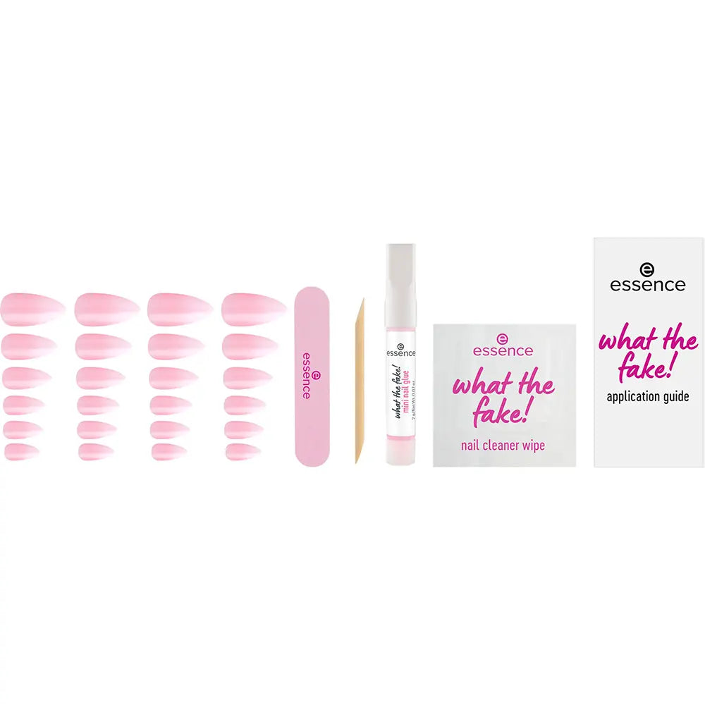 ESSENCE-CONJUNTO DE UNHAS FALSAS WHAT THE FAKE 03 BABYBOOMER 6 PCS.-DrShampoo - Perfumaria e Cosmética