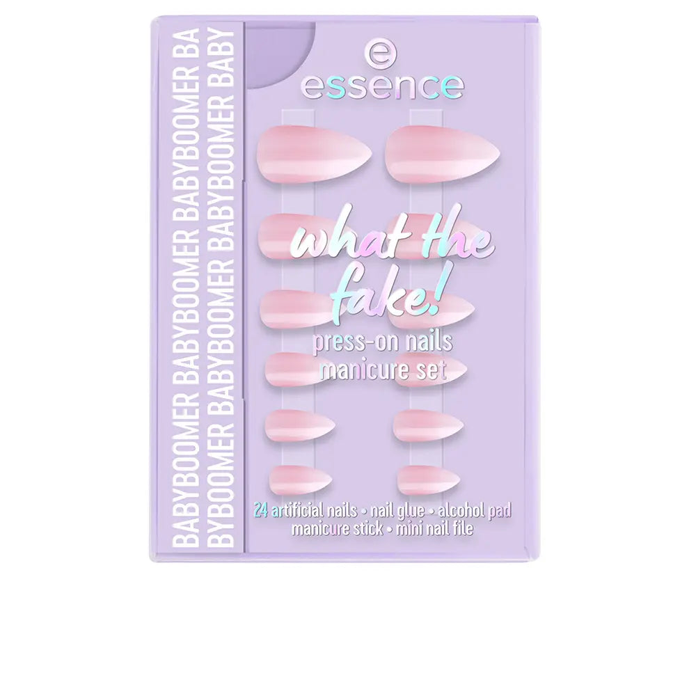ESSENCE-CONJUNTO DE UNHAS FALSAS WHAT THE FAKE 03 BABYBOOMER 6 PCS.-DrShampoo - Perfumaria e Cosmética