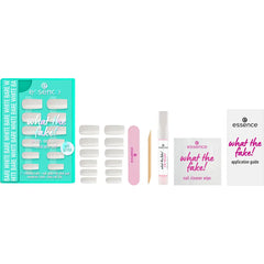 ESSENCE-CONJUNTO DE UNHAS FALSAS WHAT THE FAKE 04 Bare White 6 pcs.-DrShampoo - Perfumaria e Cosmética