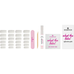 ESSENCE-CONJUNTO DE UNHAS FALSAS WHAT THE FAKE 04 Bare White 6 pcs.-DrShampoo - Perfumaria e Cosmética