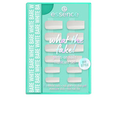 ESSENCE-CONJUNTO DE UNHAS FALSAS WHAT THE FAKE 04 Bare White 6 pcs.-DrShampoo - Perfumaria e Cosmética