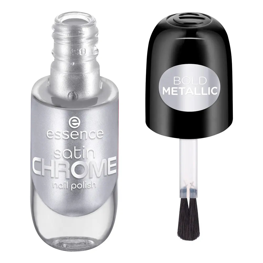 ESSENCE-ESMALTE DE UNHA SATIN CHROME 04 SteelGPT 8 ml-DrShampoo - Perfumaria e Cosmética