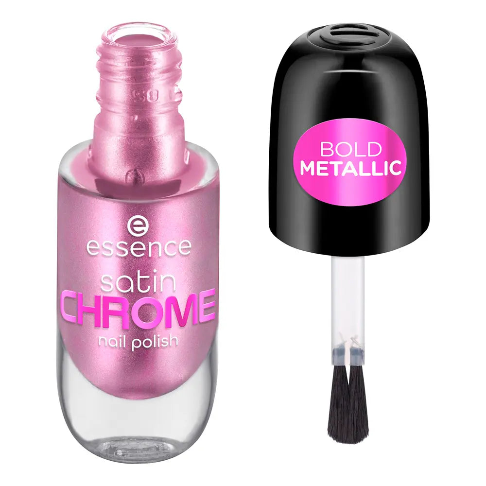 ESSENCE-ESMALTE SATIN CHROME 02 Artificial Pinktelligence 8 ml.-DrShampoo - Perfumaria e Cosmética