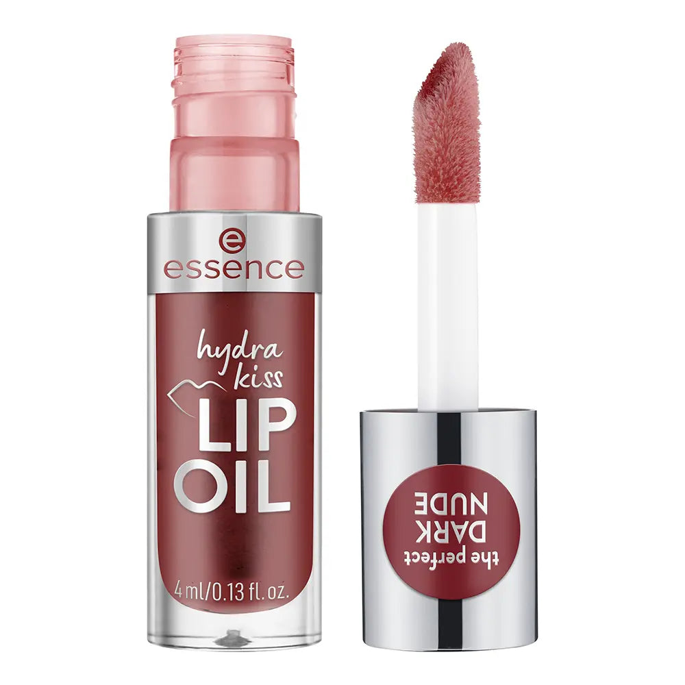 ESSENCE-Óleo labial HYDRA KISS #08-Mocha Glow 4 ml-DrShampoo - Perfumaria e Cosmética