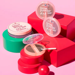 ESSENCE-Pó para sobrancelhas BROW POWDER duo para sobrancelhas 02 18 g.-DrShampoo - Perfumaria e Cosmética