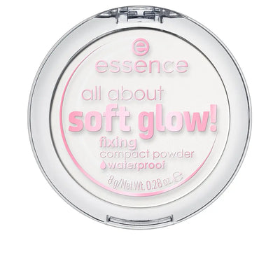 ESSENCE-TUDO SOBRE O BRILHO SUAVE! Pó compacto à prova d'água 8 g.-DrShampoo - Perfumaria e Cosmética