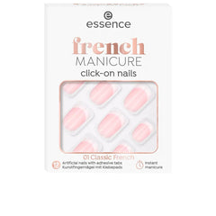 ESSENCE-Unhas artificiais click-on de manicure francesa-DrShampoo - Perfumaria e Cosmética