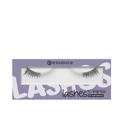 ESSENCE-pestanas PARA IMPRESSIONAR pestanas postiços 03 meios gourmet 1 un-DrShampoo - Perfumaria e Cosmética