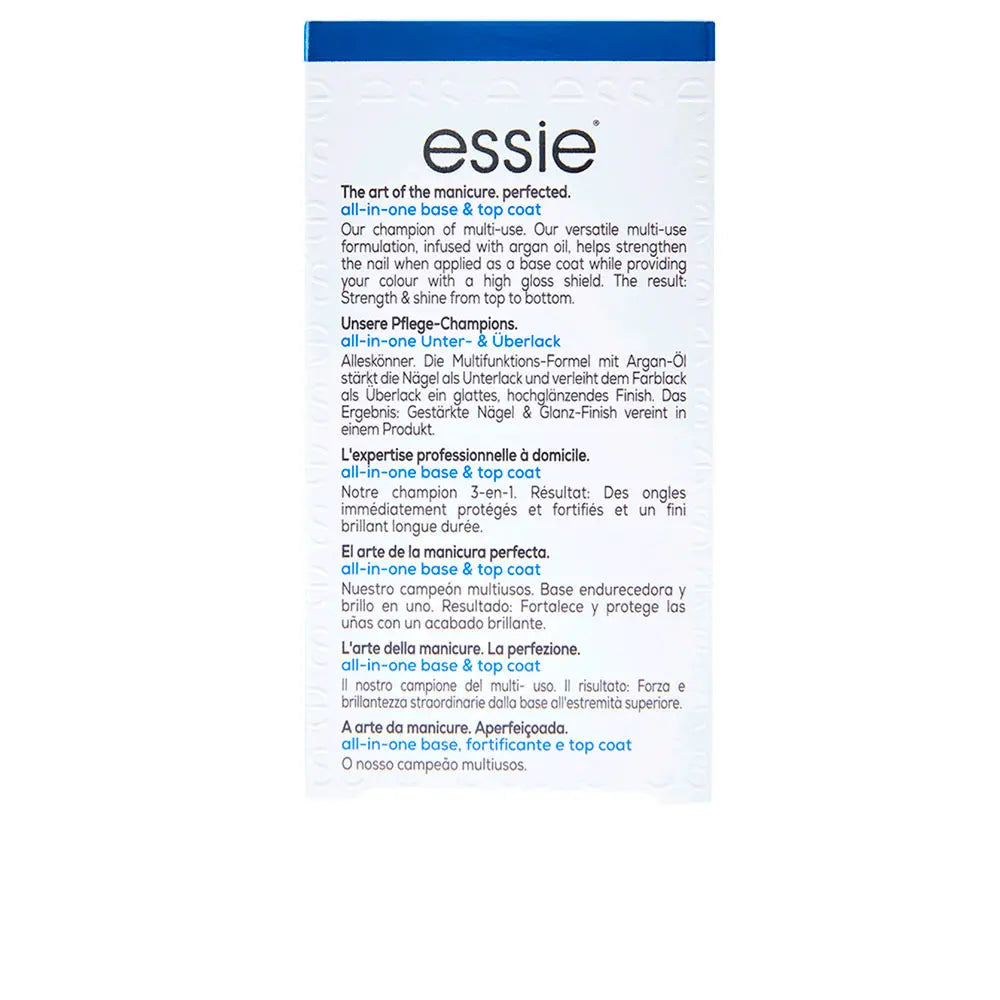 ESSIE-Base&top coat fortalecedor TUDO EM UM 13,5 ml-DrShampoo - Perfumaria e Cosmética