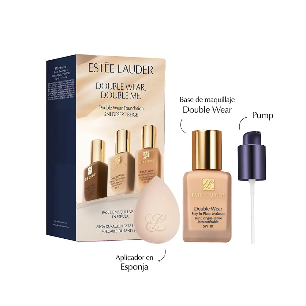 ESTEE LAUDER-BASE DE MAKEUP DOUBLE WEAR Estojo Bege Marfim 3 u.-DrShampoo - Perfumaria e Cosmética