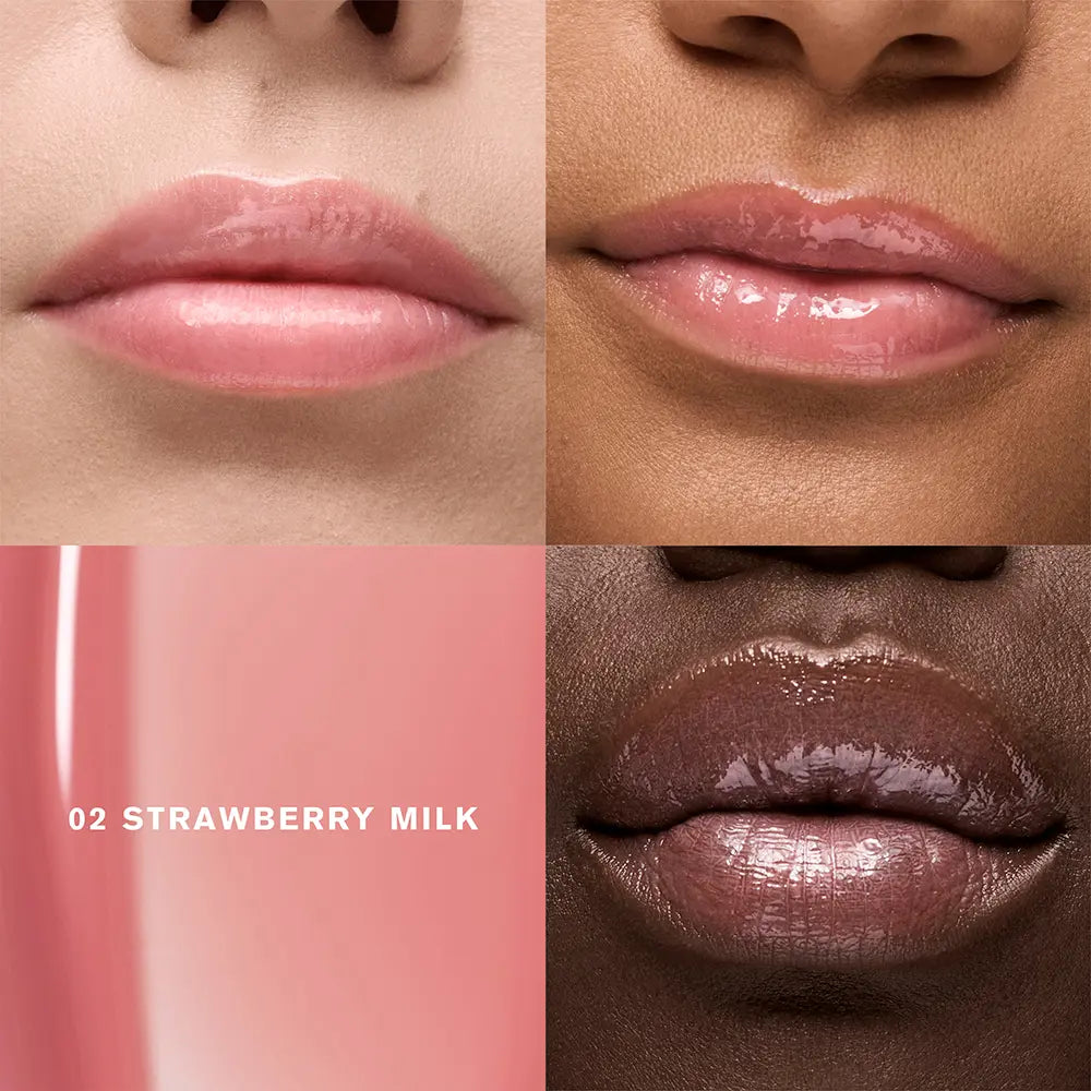 ESTÉE LAUDER-GLOSSY POUT aceite de labios #02-Strawberry Milk 6 ml-DrShampoo - Perfumaria e Cosmética
