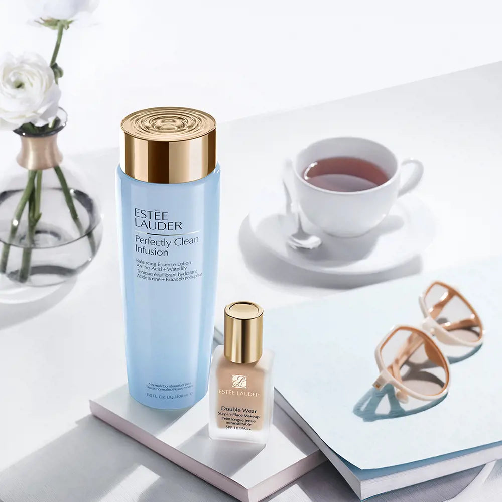 ESTÉE LAUDER-PERFECTLY CLEAN INFUSION balancing essence lotion 400 ml-DrShampoo - Perfumaria e Cosmética