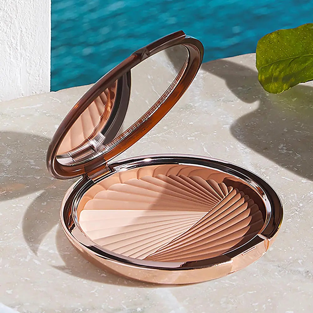 ESTEE LAUDER-Pó iluminador BRONZE GODESS Modern Mercury 9 g.-DrShampoo - Perfumaria e Cosmética