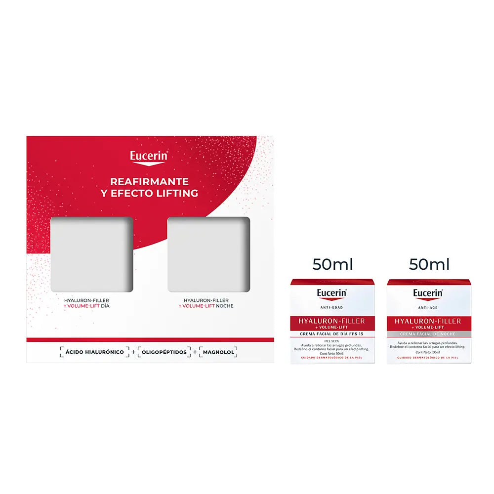 EUCERIN-CONJUNTO DE DIA PARA PELE SECA HYALURON FILLER + VOLUME-LIFT 2 pcs.-DrShampoo - Perfumaria e Cosmética