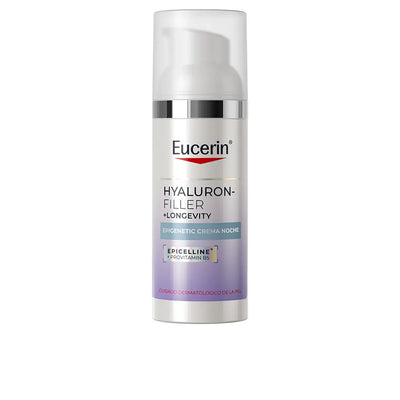 EUCERIN-Creme noturno epigenético HYALURON-FILLER +LONGEVITY 50 ml-DrShampoo - Perfumaria e Cosmética