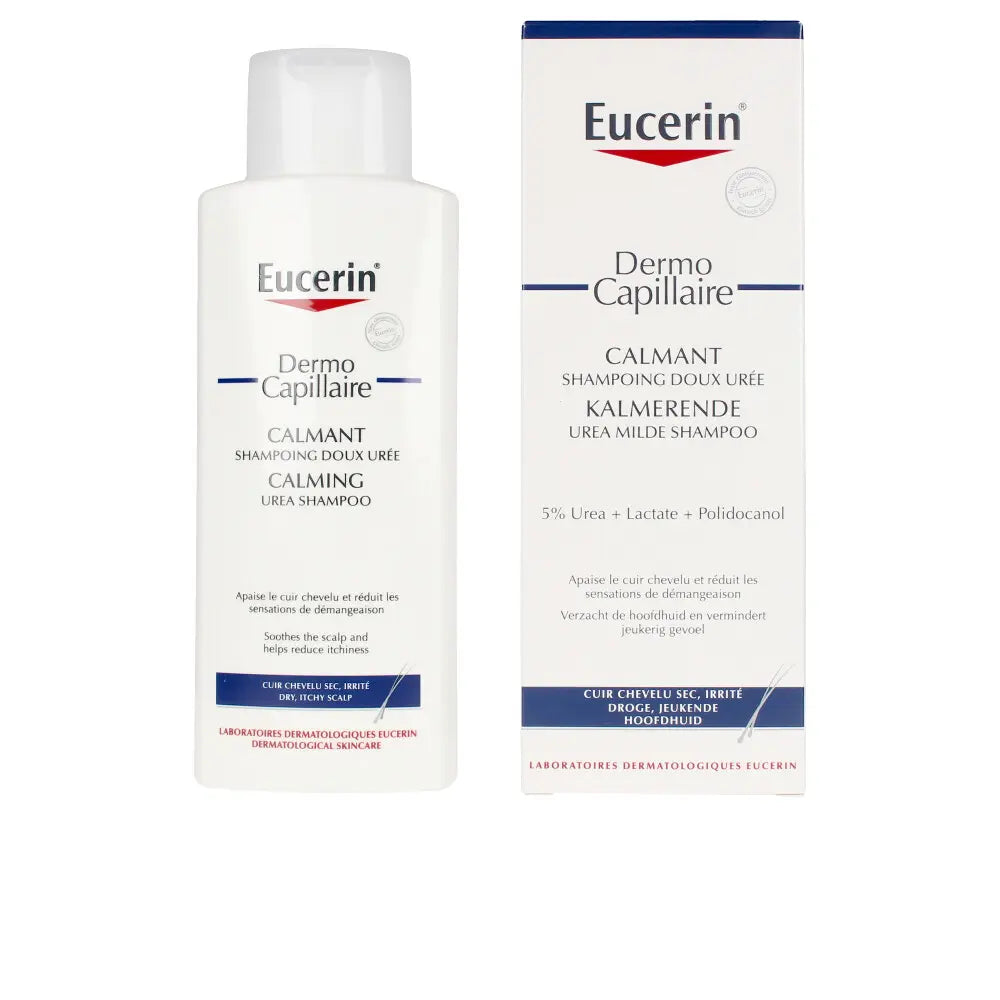 EUCERIN-DERMO CAPILLAIRE shampoo ureia calmante 250 ml-DrShampoo - Perfumaria e Cosmética