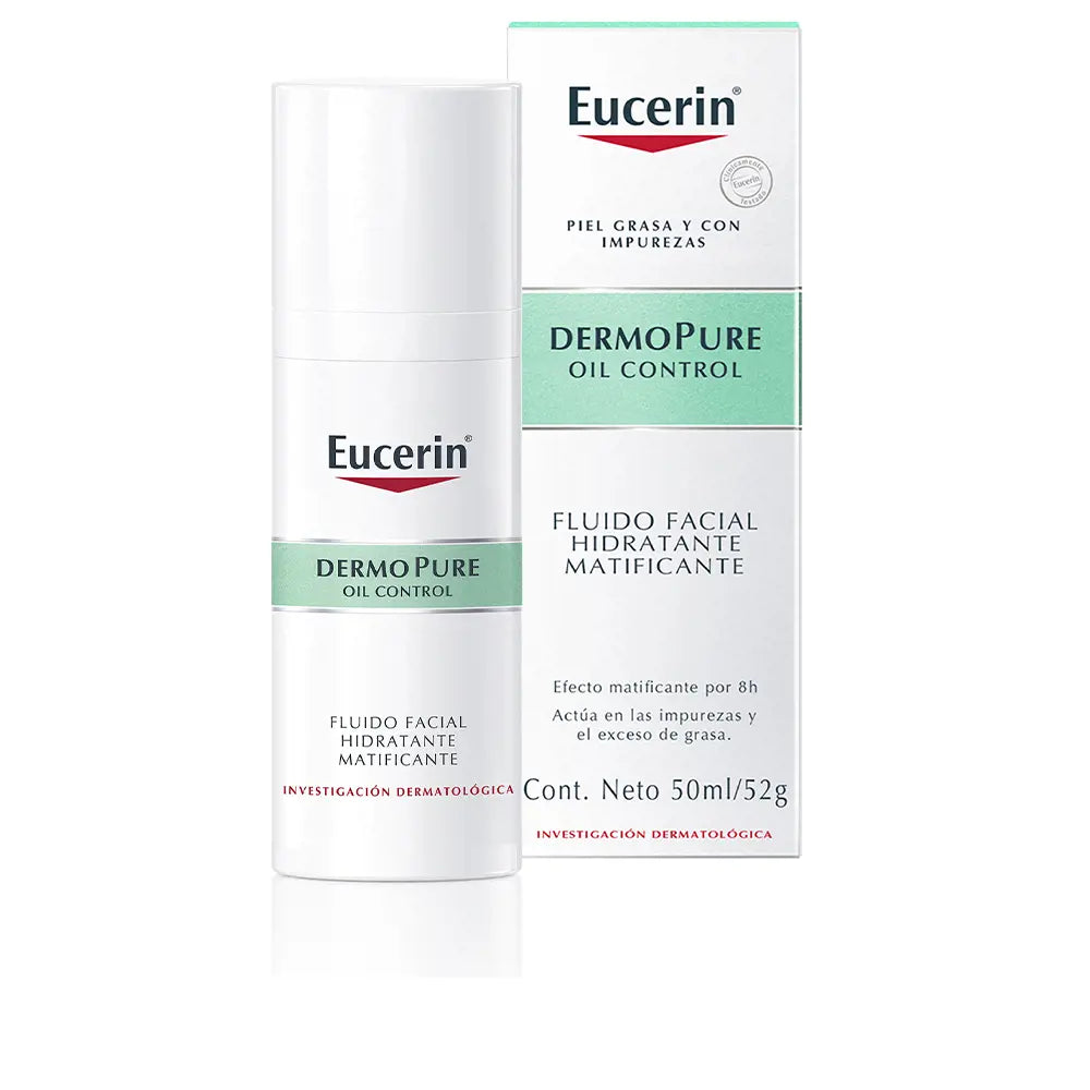 EUCERIN-DERMOPURE oil control fluido facial hidratante matificante 50 ml-DrShampoo - Perfumaria e Cosmética
