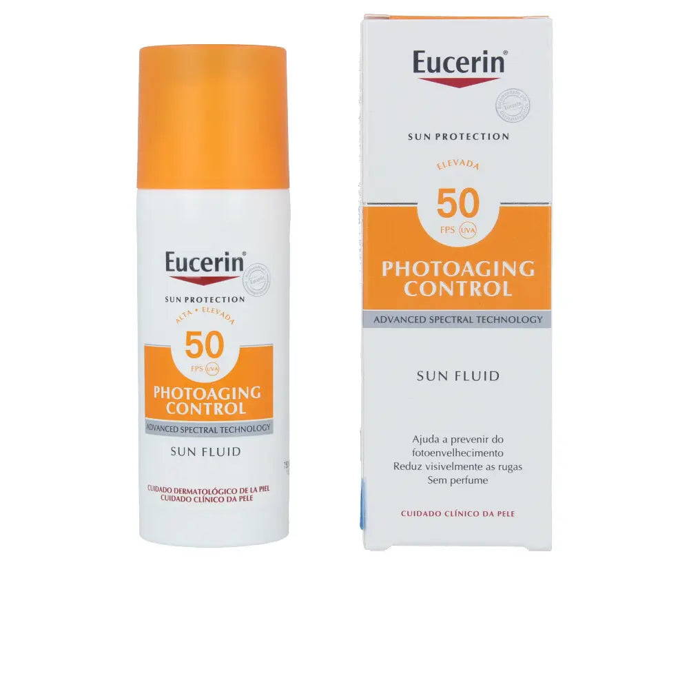 EUCERIN-FLUIDO SOLAR ANTI-IDADE PHOTOAGEING CONTROL SPF50 50 ml-DrShampoo - Perfumaria e Cosmética