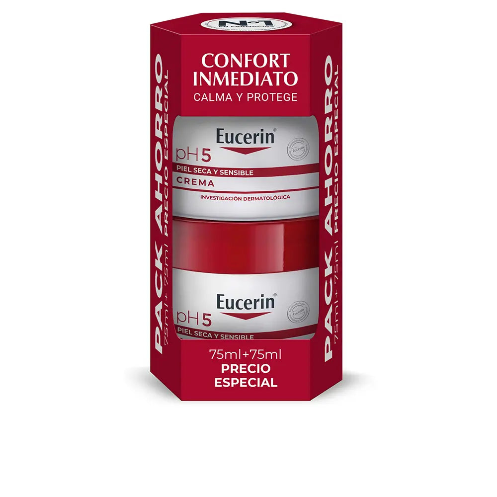 EUCERIN-PH5 creme para pele sensível embalagem 2 x 75 ml.-DrShampoo - Perfumaria e Cosmética