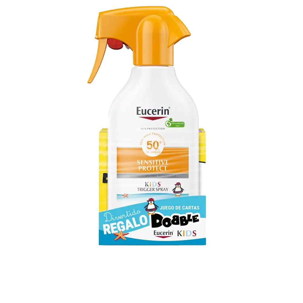 EUCERIN-PROTEÇÃO SENSÍVEL AO SOL KIDS spray gun SPF50 200 ml + Set.-DrShampoo - Perfumaria e Cosmética