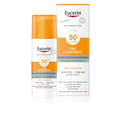 EUCERIN-PROTEÇÃO SOLAR controle de oleosidade toque seco SPF50+ 50 ml-DrShampoo - Perfumaria e Cosmética