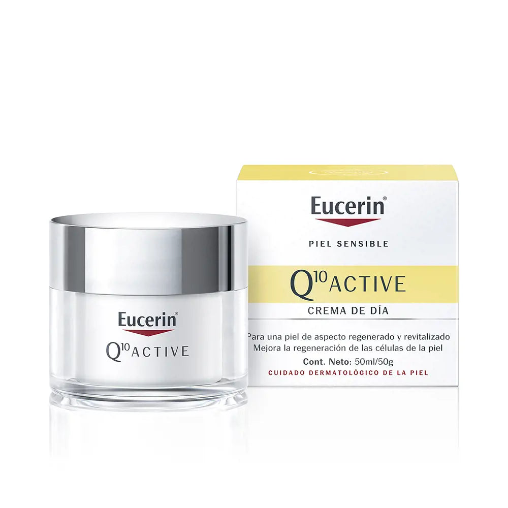EUCERIN-Q10 ACTIVE creme de dia anti-rugas pele seca 50 ml-DrShampoo - Perfumaria e Cosmética