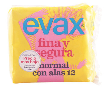 EVAX-Almofadas de asa normais FINA&SEGURA 12 unidades-DrShampoo - Perfumaria e Cosmética Imagem principal do produto