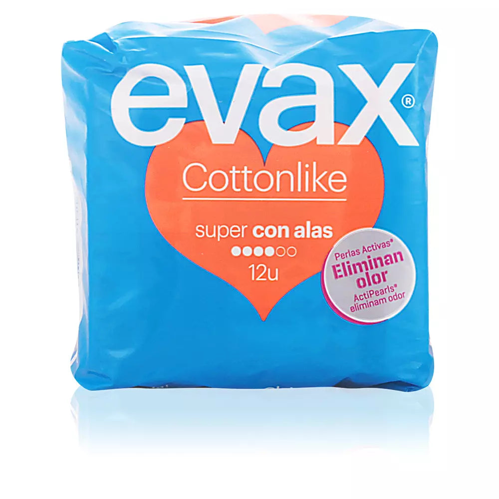 EVAX-Almofadas de super asas COTTONLIKE 12 unidades-DrShampoo - Perfumaria e Cosmética