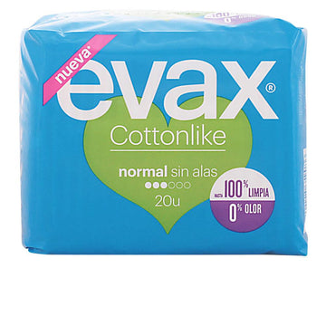 EVAX-Almofadas normais COTTONLIKE sem abas 20 unidades-DrShampoo - Perfumaria e Cosmética Imagem principal do produto