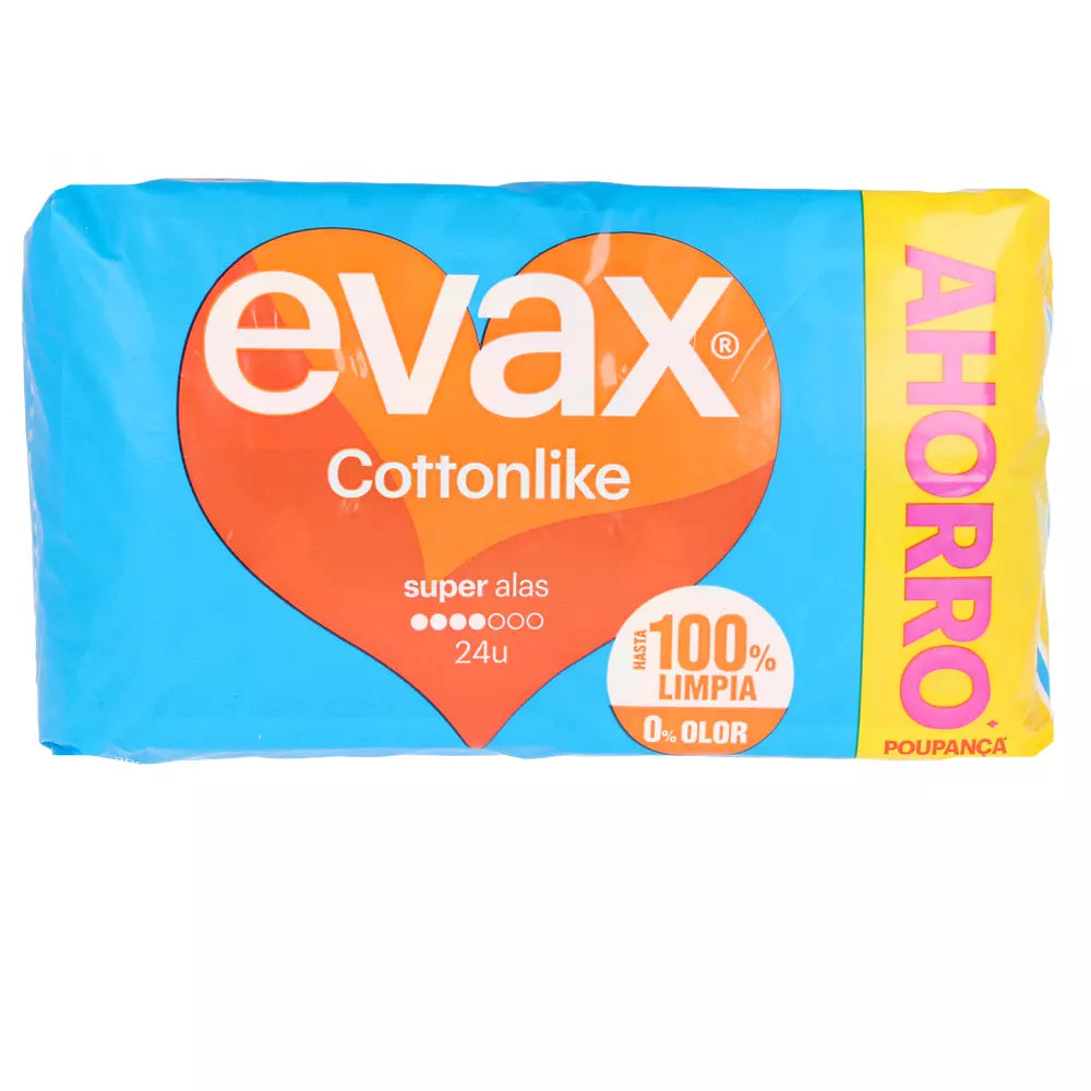 EVAX-COTTONLIKE super wings comprime 24 u-DrShampoo - Perfumaria e Cosmética