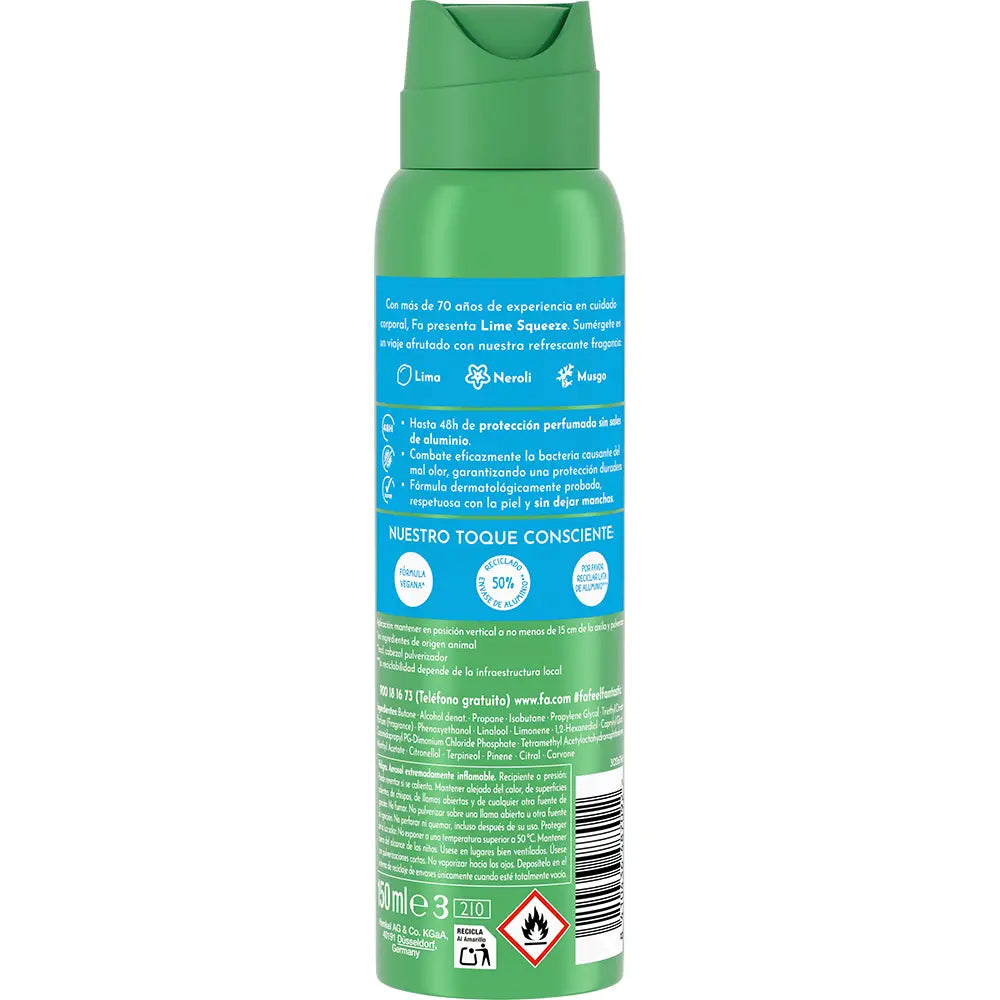 FA-LIMÕES DEL CARIBE desodorante vaporizador 150 ml.-DrShampoo - Perfumaria e Cosmética