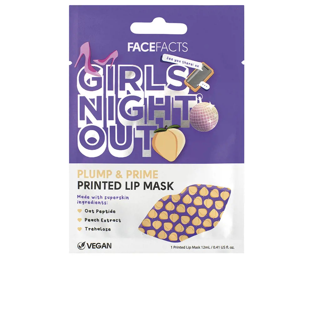 FACE FACTS-Máscara labial estampada GIRLS NIGHT OUT 12 ml-DrShampoo - Perfumaria e Cosmética