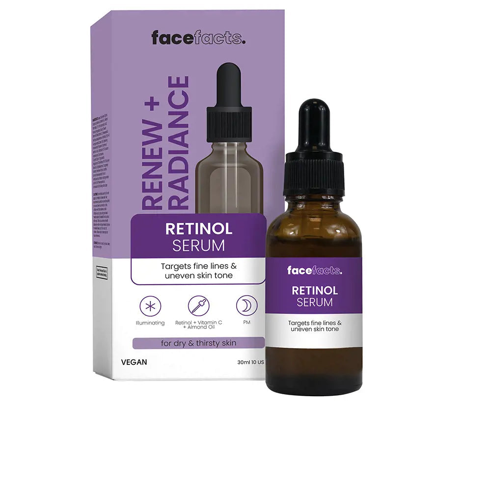FACE FACTS-RENEW+ RADIANCE soro de retinol 30ml-DrShampoo - Perfumaria e Cosmética