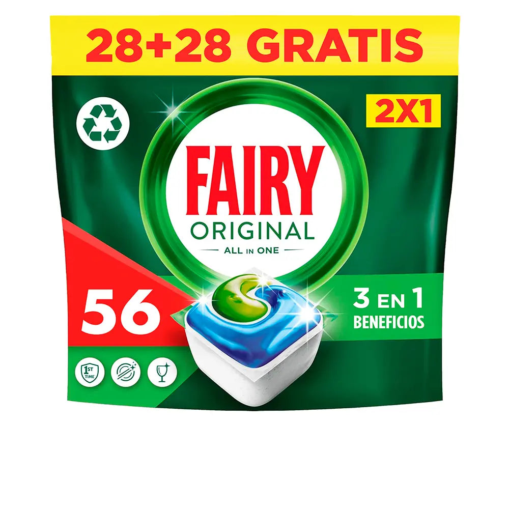 FAIRY-FAIRY ALL IN 1 ORIGINAL detergente para máquina de lavar louça 56 cápsulas.-DrShampoo - Perfumaria e Cosmética