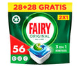 FAIRY ALL IN 1 ORIGINAL detergente para máquina de lavar louça 56 cápsulas.