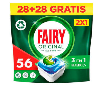 FAIRY-FAIRY ALL IN 1 ORIGINAL detergente para máquina de lavar louça 56 cápsulas.-DrShampoo - Perfumaria e Cosmética Imagen principal del producto